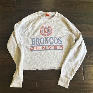 Homage throwback Denver Broncos Crewneck Sweatshirt Men’s M cropped